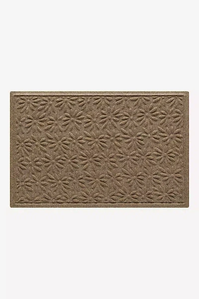 Anthropologie Waterhog Daisy Doormat In Brown