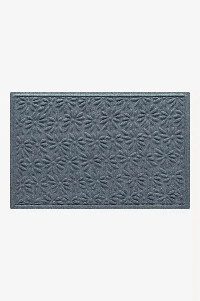 Anthropologie Waterhog Daisy Doormat In Gray