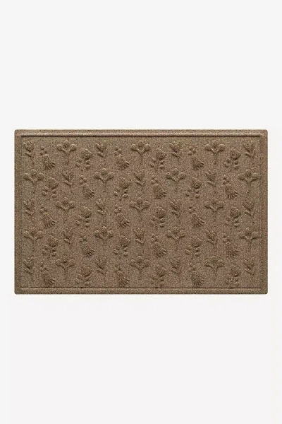 Anthropologie Waterhog Ditsy Floral Doormat In Brown