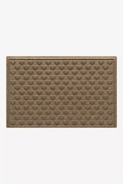 Anthropologie Waterhog Hearts Doormat In Brown
