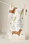 Anthropologie Weenies & Tinis Bar Dish Towel In Multicolor