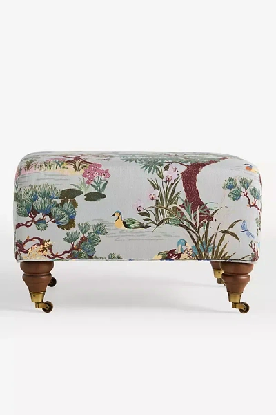 Anthropologie Willoughby Tess Ottoman In Multi