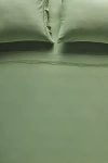 Anthropologie Willow Organic Cotton Spa Sateen Sheet Set In Green