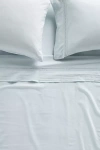 Anthropologie Willow Solid Sateen Sheet Set In Blue