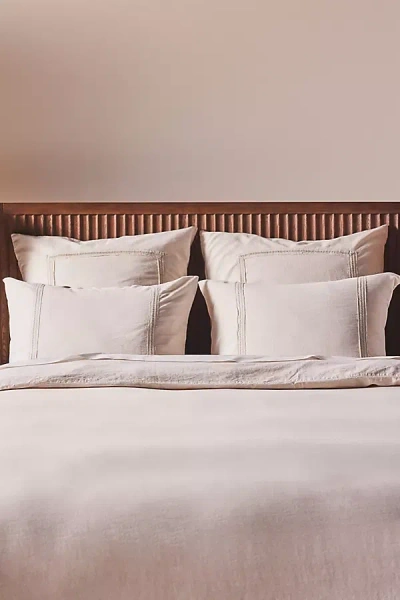 Anthropologie Willow Spa Sateen Duvet Cover