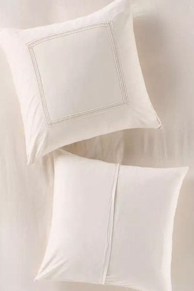 Anthropologie Willow Spa Sateen Euro Sham