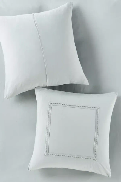 Anthropologie Willow Spa Sateen Euro Sham In Blue