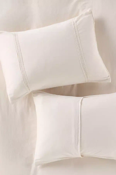 Anthropologie Willow Spa Sateen Shams, Set Of 2