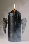 Anthropologie Wings Halloween Candle Pins In Black