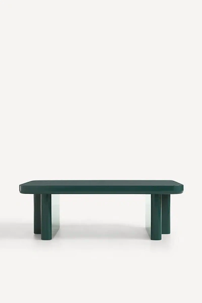 Anthropologie Winton Lacquer Coffee Table In Green