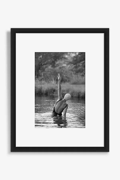 Anthropologie Woman In The Pond Vertical Wall Art In Black