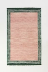 Anthropologie Wool Blend Tufted Tassel Rug In Pink