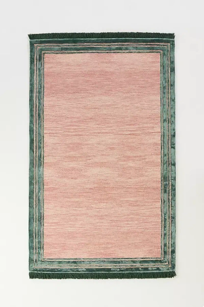 Anthropologie Wool Blend Tufted Tassel Rug