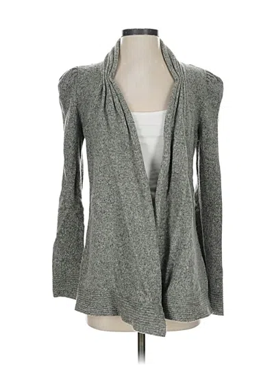 Pre-owned Anthropologie Wool Cardigan Sweater In Gray