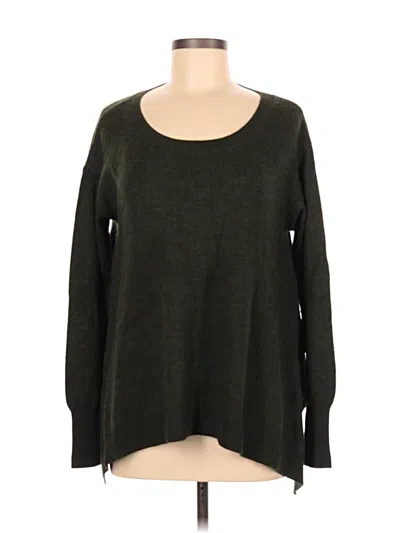 Pre-owned Anthropologie Wool Pullover Sweater In Green