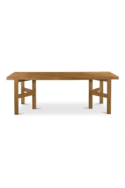 Anthropologie Workshop Wood 88" Dining Table In Brown