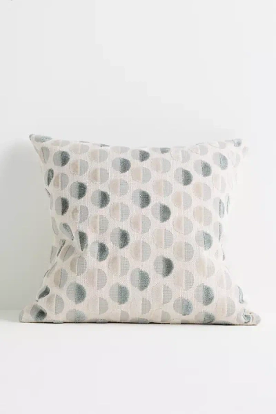 Anthropologie Woven Jacquard Geometric Pillow In Neutral