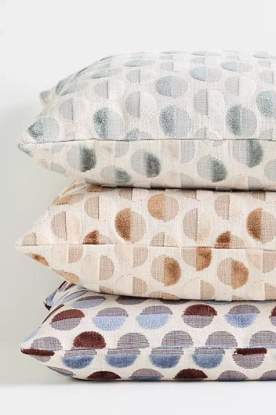 Anthropologie Woven Jacquard Geometric Pillow In Multi