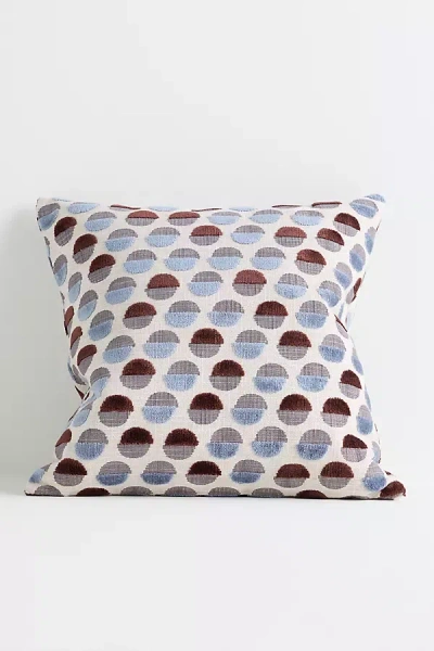 Anthropologie Woven Jacquard Geometric Pillow In Multi