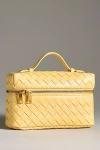 Anthropologie Woven Top-handle Bag In Yellow