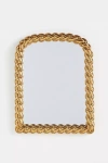 Anthropologie Wren Braided Arch Petite Mirror In Gold
