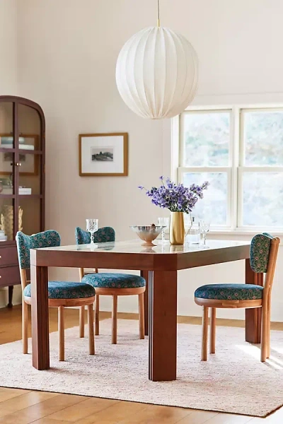 Anthropologie Wren Marble-top Dining Table In Brown