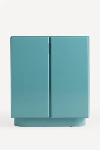 Anthropologie Wright Lacquer Bar Cabinet In Green