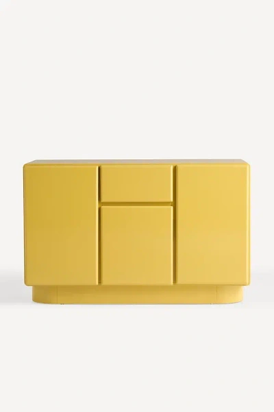 Anthropologie Wright Rectangular 48" Lacquer Sideboard In Yellow