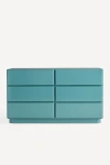 Anthropologie Wright Six-drawer Chest Of Drawers In Blue