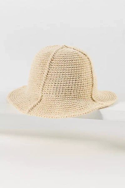 Anthropologie Wyeth Solea Crochet Bucket Hat In Brown