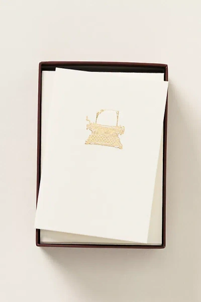 Anthropologie X Graphique Hotel Notecard Set In White