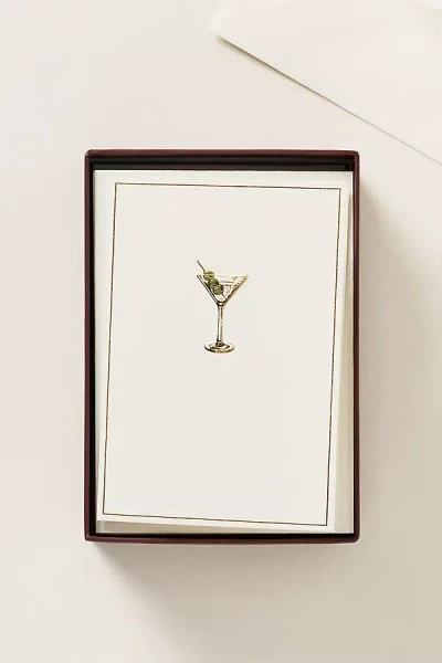 Anthropologie X Graphique Hotel Notecard Set In White