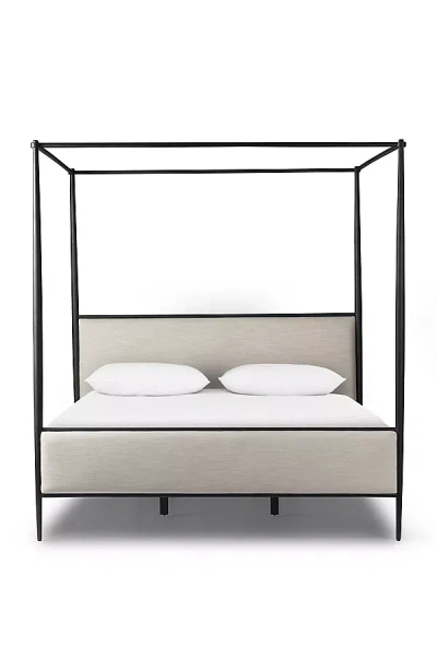 Anthropologie Xander Iron-frame Canopy Bed In Multicolor