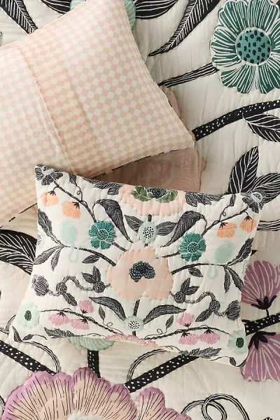 Anthropologie Xenia Cotton Tiger Printed Pillowcases, Set Of 2 In White
