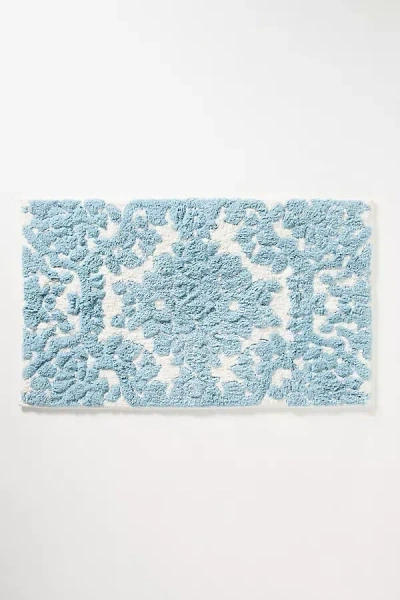 Anthropologie Yasmin Bath Mat In Blue