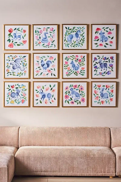 Anthropologie Year Of The Animal Wall Art In Multi