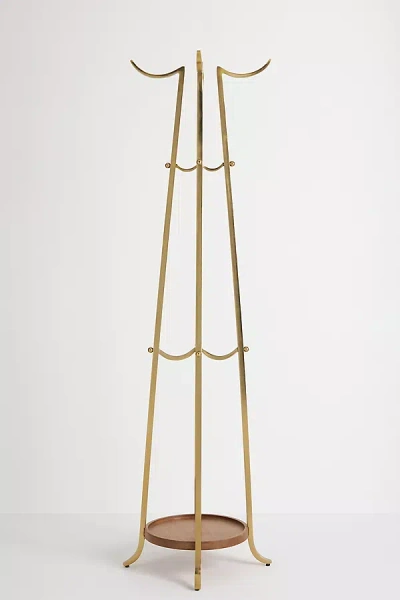 Anthropologie Yuna Brass Coat Rack In Gold