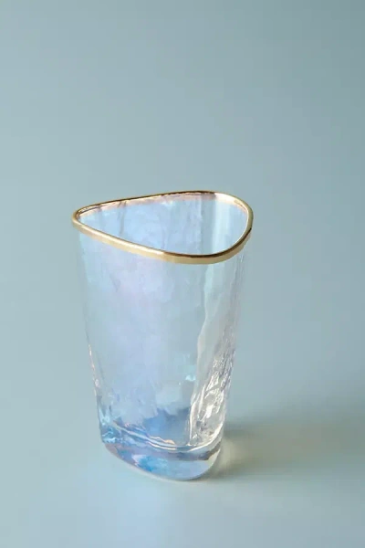 Anthropologie Zaza Lustered Shot Glasses, Set Of 2 In Transparent