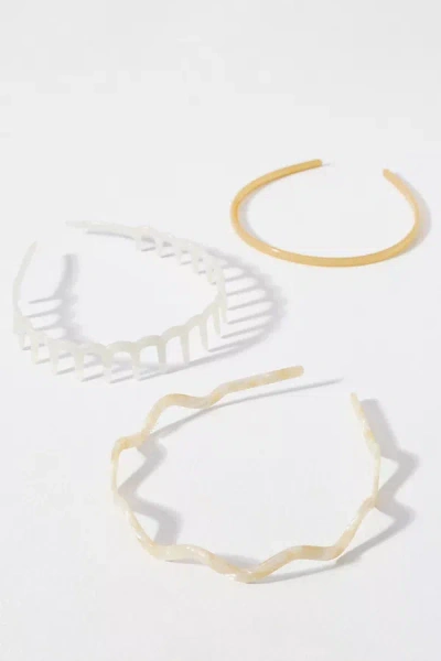 Anthropologie Zigzag Headbands, Set Of 3 In Red