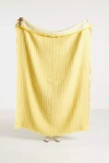 Anthropologie Zora Gauze Throw Blanket In Yellow