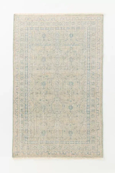 Anthropologie Zuri Hand-knotted Wool Persian-inspired Rug In Brown