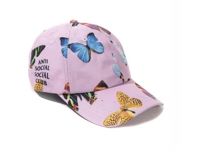 Pre-owned Anti Social Club Ashton Cap In Pink
