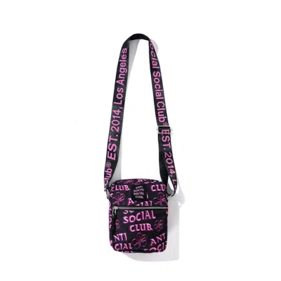 Pre-owned Anti Social Club Coral Crush Side Bag In Black