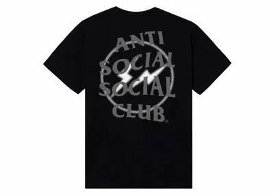 Pre-owned Anti Social Club Fragment Half Tone Tee Shirtin Black/gray In Multi