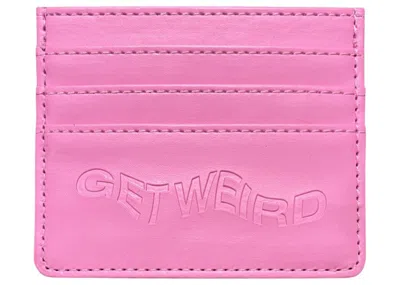 Pre-owned Anti Social Club Get Weird Card Holder In Pink