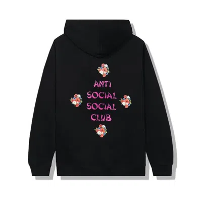 Pre-owned Anti Social Club Men's  2 Much Of Heaven Hoodie In Black