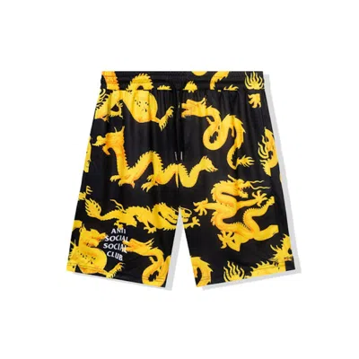 Pre-owned Anti Social Club Men's  24k Mesh Shorts In Black