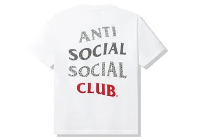 Pre-owned Anti Social Club Men's  99 Retro Iv Tee Shirt In White