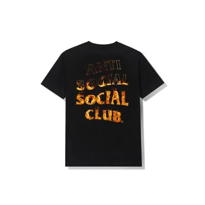 Pre-owned Anti Social Club Men's  A Fire Inside Tee Shirt In Black