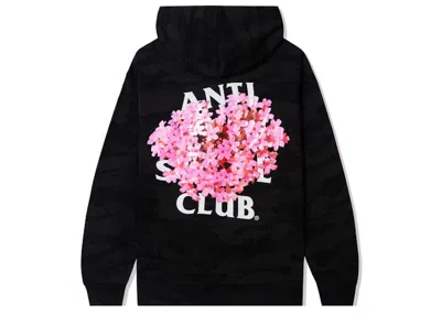 Pre-owned Anti Social Club Men's  All Rise Hoodie In Black Camo